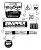 Snapper NR215012 - 21" Walk-Behind Mower, 5 HP, Steel Deck, Recycling, Series 12 Pièces détachées Decals (Part 2)