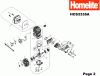 Homelite Benzin HCS3335A Listas de piezas de repuesto y dibujos Seite 2