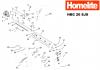 Homelite HBC26SJS Spareparts Seite 1