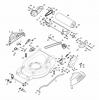 Global Garden Products GGP Benzin Mit Antrieb 2017 MP2 504 SE-R (Roller) Pièces détachées Deck And Height Adjusting