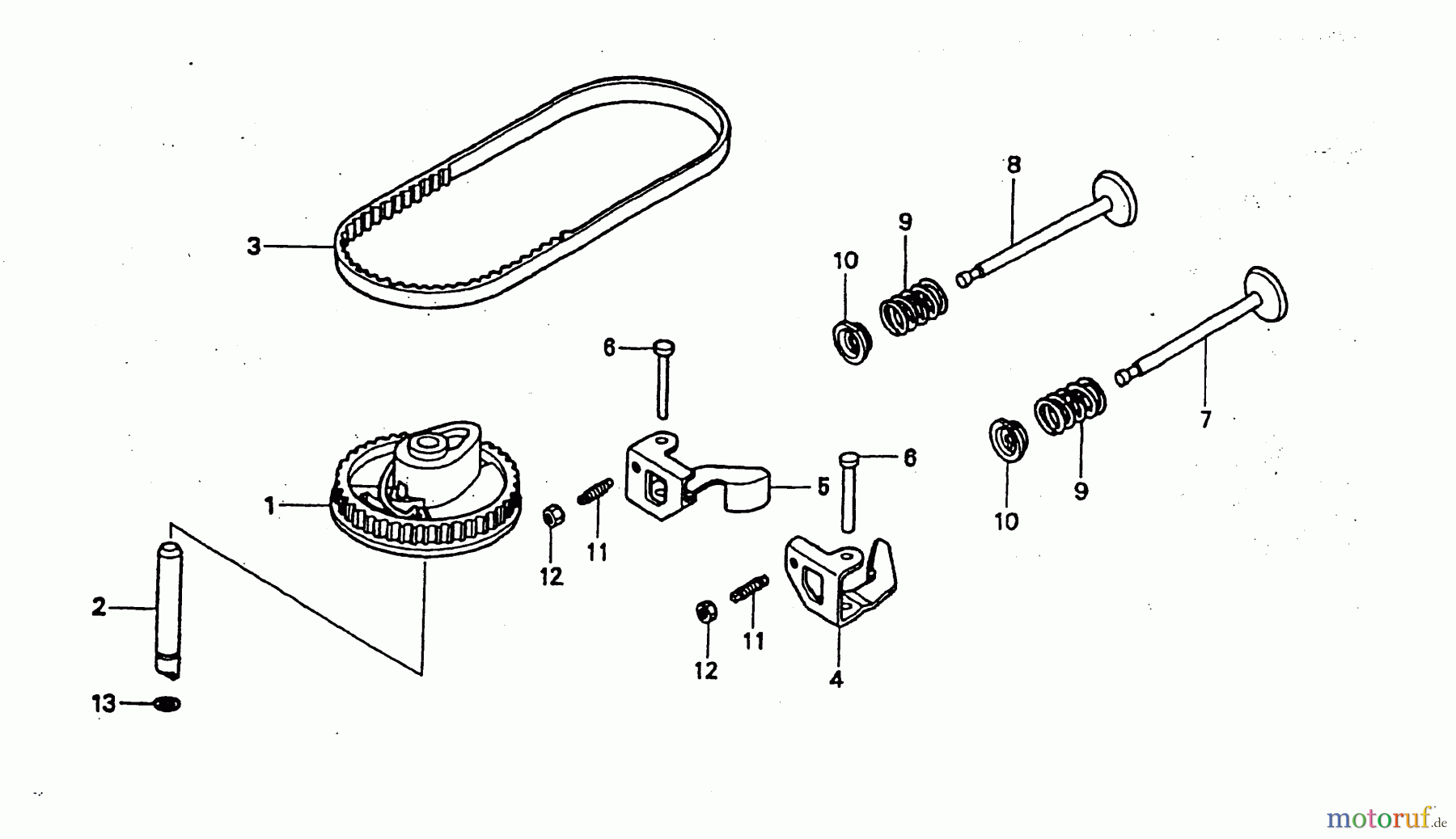  Wolf-Garten Moteurs à essence Honda GCV 135 2098000-135  (2004) Soupapes