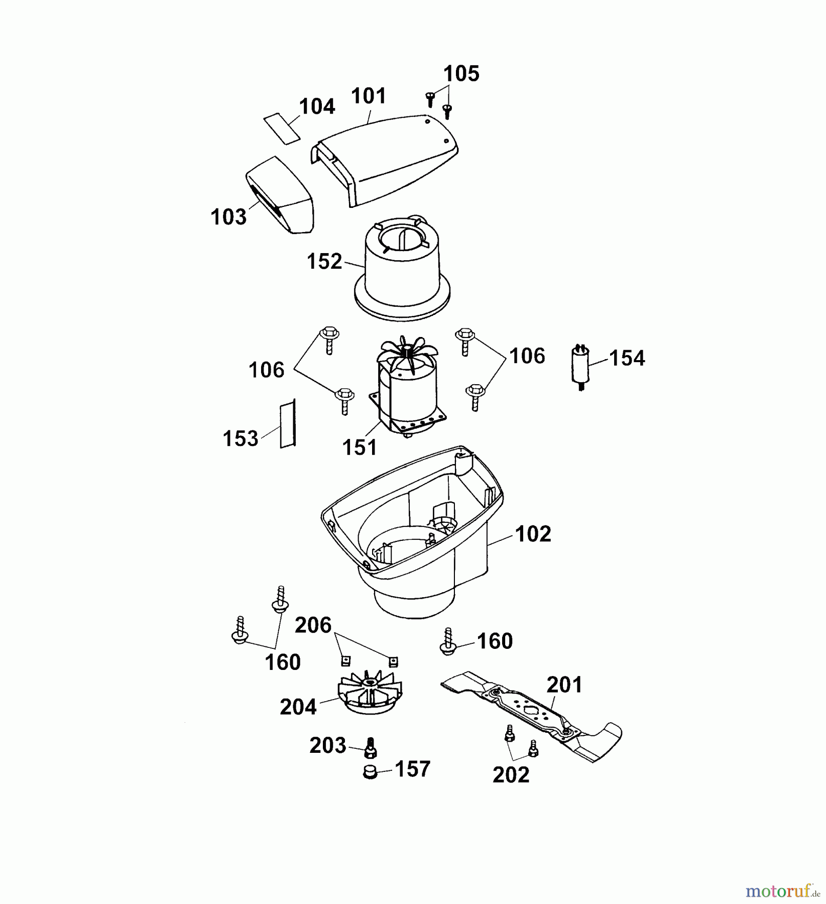  Wolf-Garten Tondeuse électrique Premio 46 E 4628000 Série D, E  (2004) Capot moteur, Lame, Moteur