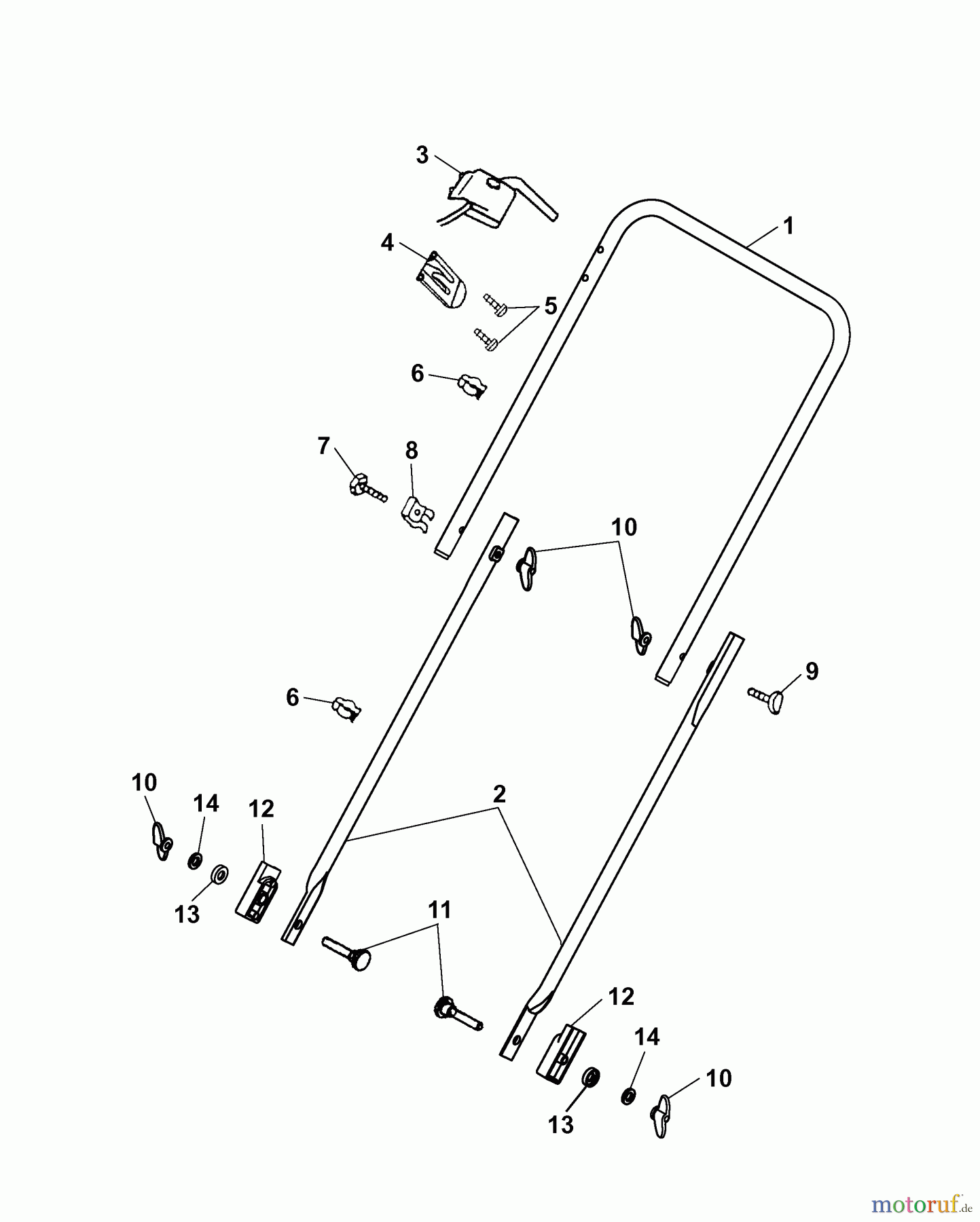  Wolf-Garten Demousseur UL 33 ED 3620005 Série F  (2007) Brancard