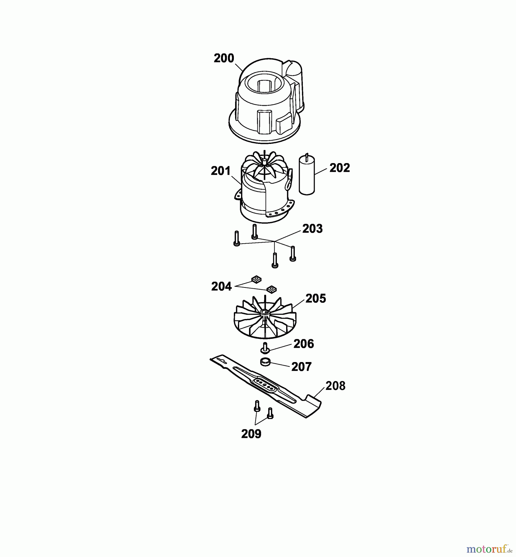  Wolf-Garten Tondeuse électrique Compact plus 37 E 4907003 Série A  (2005) Moteur électrique, Lame