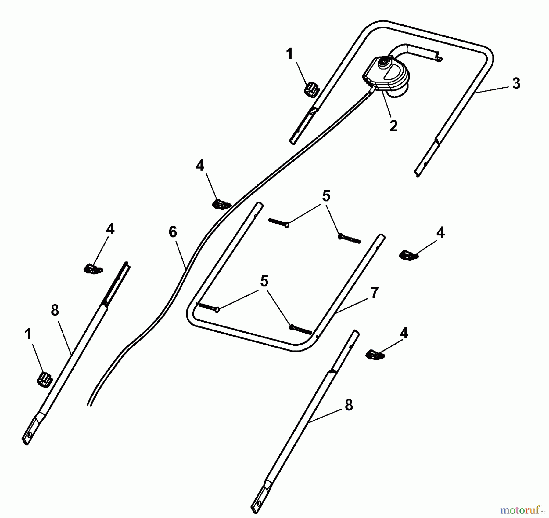  Wolf-Garten Scarificateur électrique Campus 300 V 6020007 Série A  (2008) Brancard