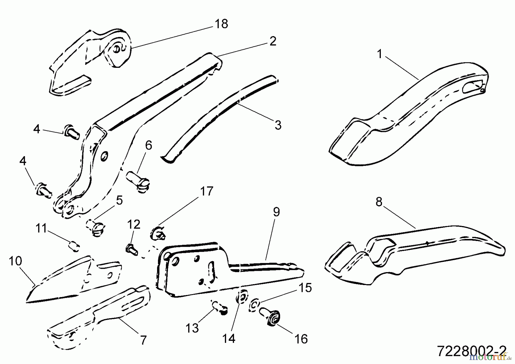  Wolf-Garten Sécateurs RS 19 G 7228002  (1995) Machine de base