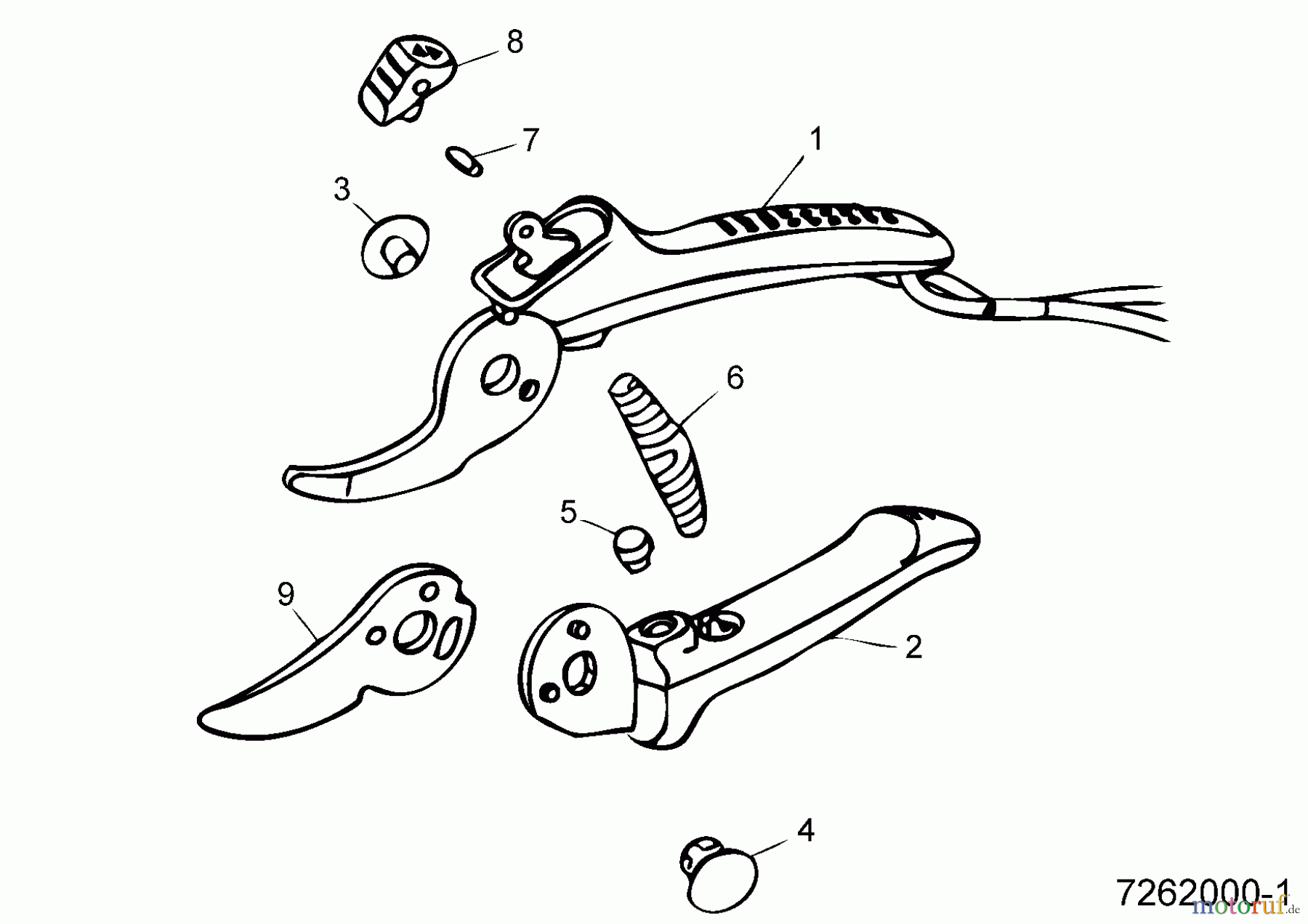  Wolf-Garten Sécateurs RR-S 7262000  (2000) Machine de base