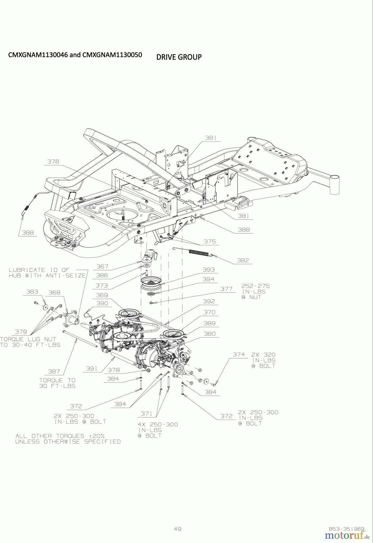 CRAFTSMAN Divers TONDEUSE A RAYON DE BRAQUAGE ZERO CMXGNAM1130050 Seite 23