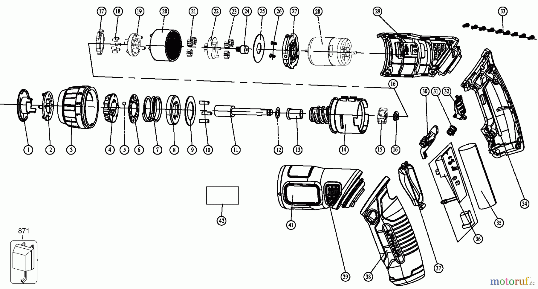 BLACK+DECKER PROFESSIONNELS TOURNEVIS, CLIQUETS ET CLÉS À MOLETTE VISSEUSE BDCS36F Seite 1
