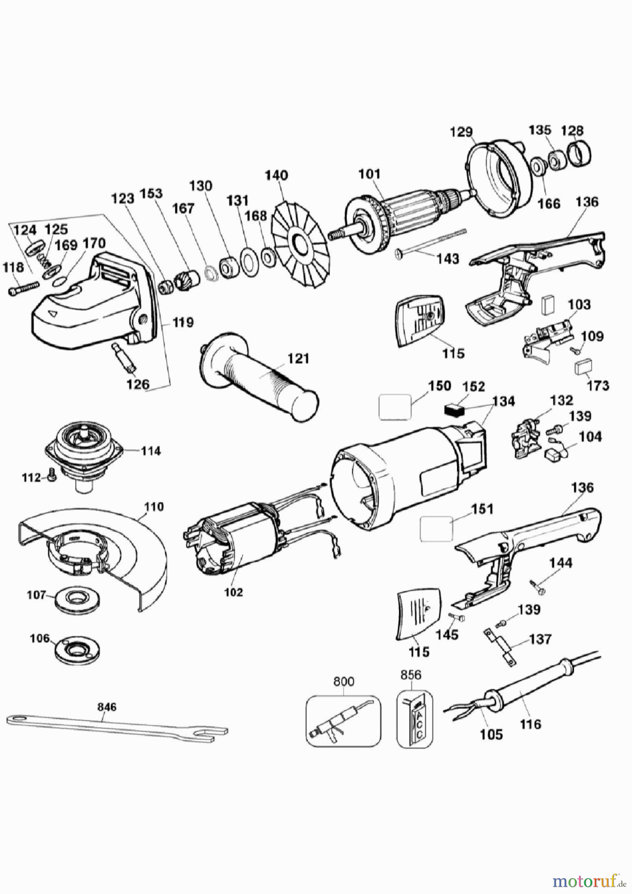  DEWALT USINAGE DES MÉTAUX MEULEUSE D'ANGLE 150-180MM MEULEUSE D'ANGLE DW831CT Seite 1
