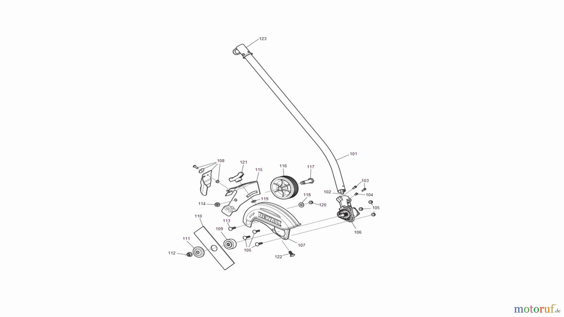  DEWALT Outils de jardinage COUPE-BORDURE DE GAZON DCED472B Seite 2