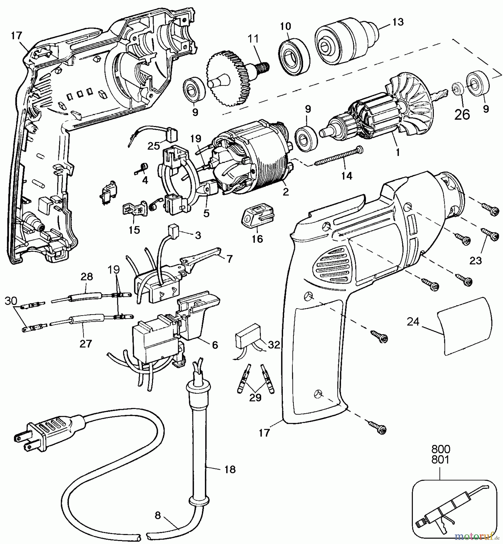  BLACK+DECKER PROFESSIONNELS PERCEUSES, PERCEUSES À COLONNE, TARAUDEUSES KEYLESS CHUCK-AUSTRALIA 1167-AU Seite 1