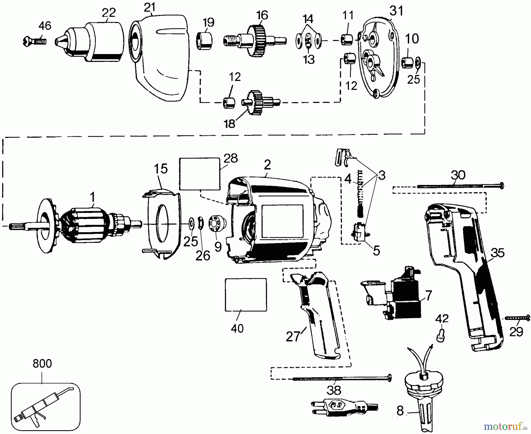  BLACK+DECKER A L'INTÉRIEUR FORETS T.V. 3/8 KYLS.DRIL TV310 Seite 1