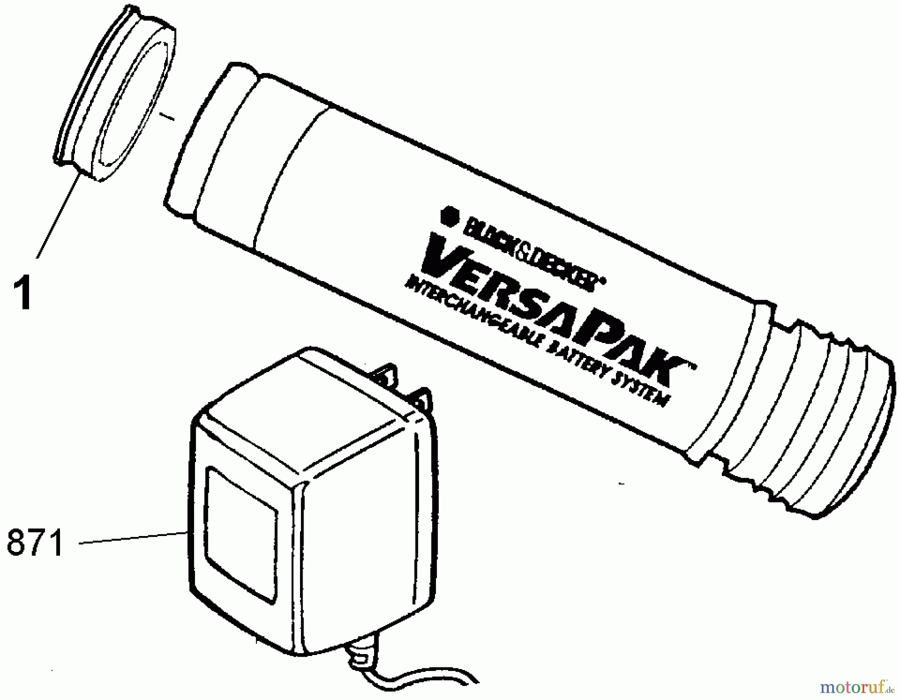  BLACK+DECKER PROFESSIONNELS TRANSFORMATEURS, CHARGEURS, BATTERIES BATTERIE VP100 Seite 1