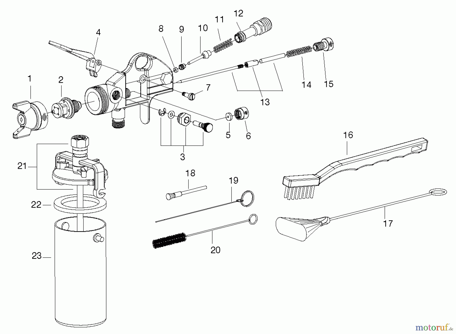 OEM Divers GUN SPRAY SIPHON FEED DET ES2 Seite 1