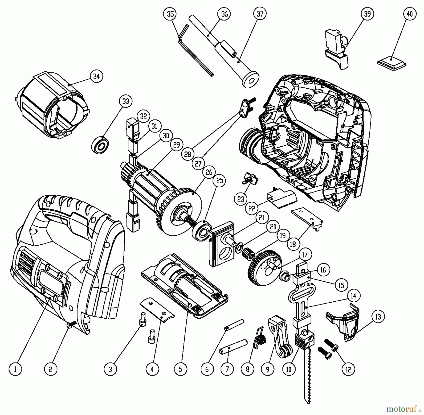  BLACK+DECKER A L'INTÉRIEUR SCIE SCIE SAUTEUSE JS10 Seite 1