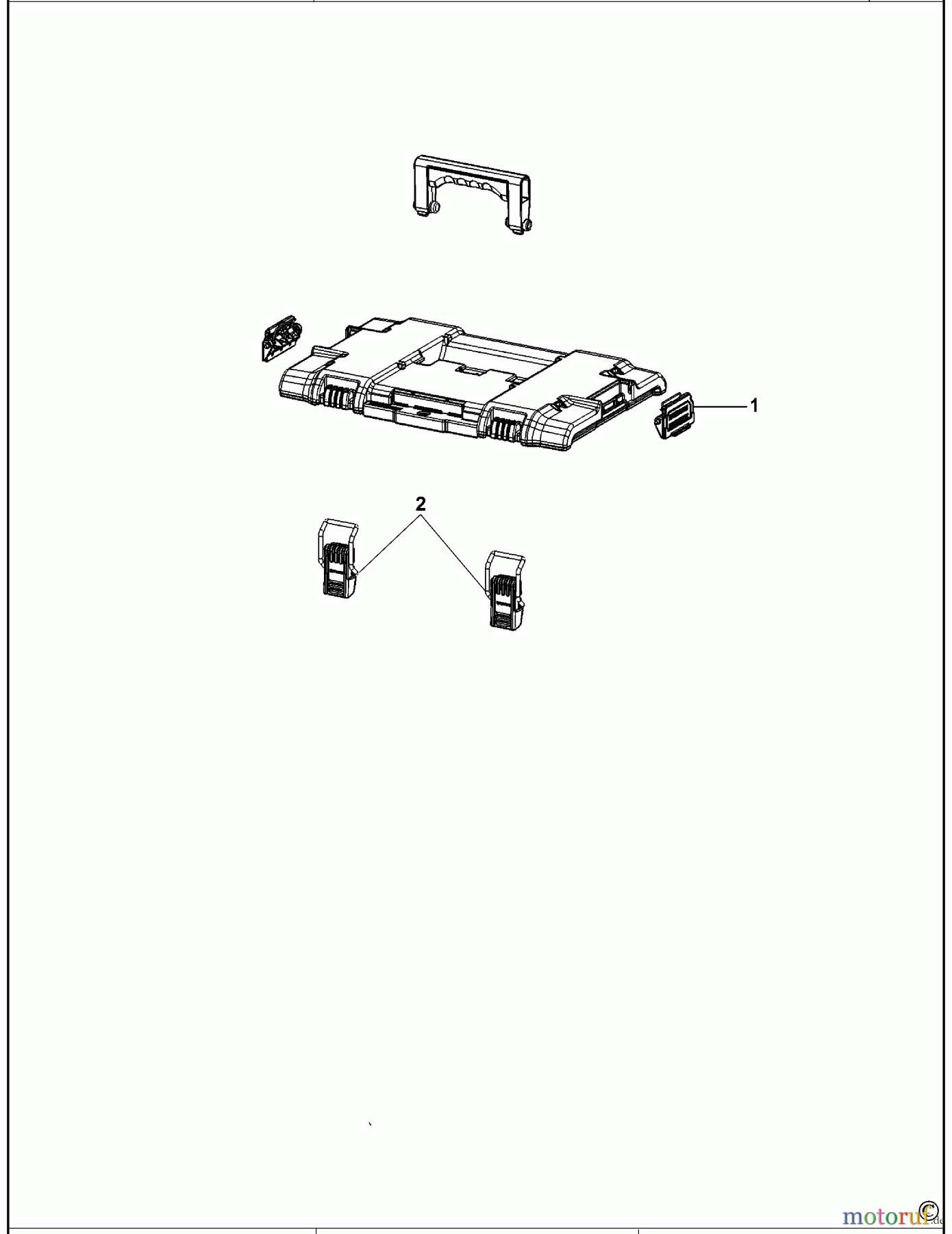  DEWALT STOCKAGE BOITE A OUTILS DWST08165 Seite 1