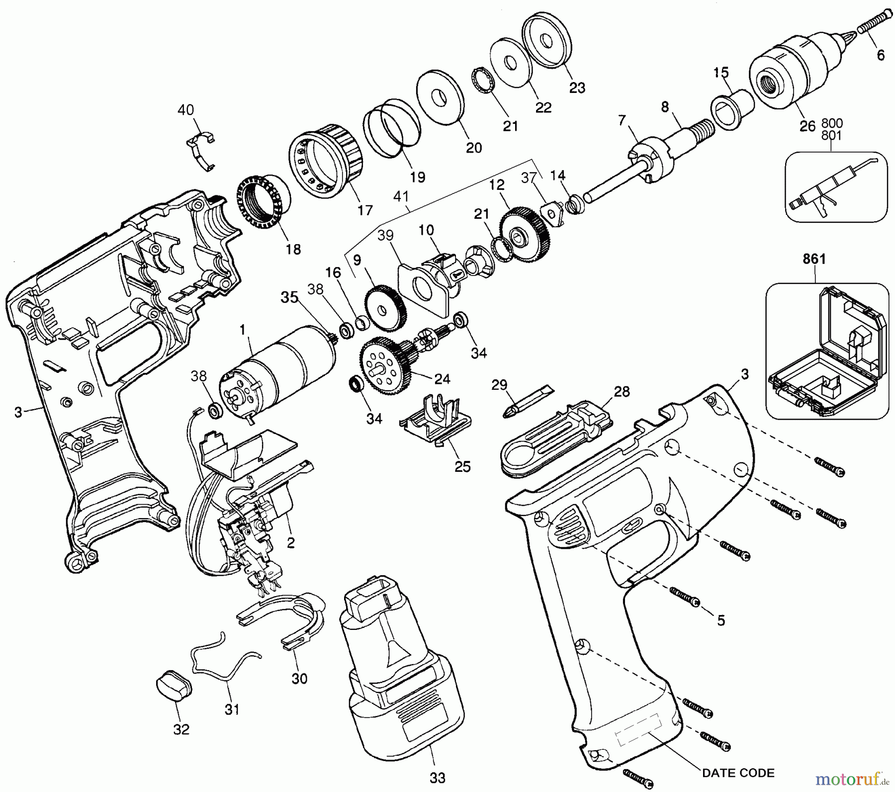  BLACK+DECKER A L'INTÉRIEUR ACCESSOIRES, PIÈCES JOINTES ET NON MOTORISÉS 12V VERSA CLUTCH KT.SPAIN 1965K-52 Seite 1