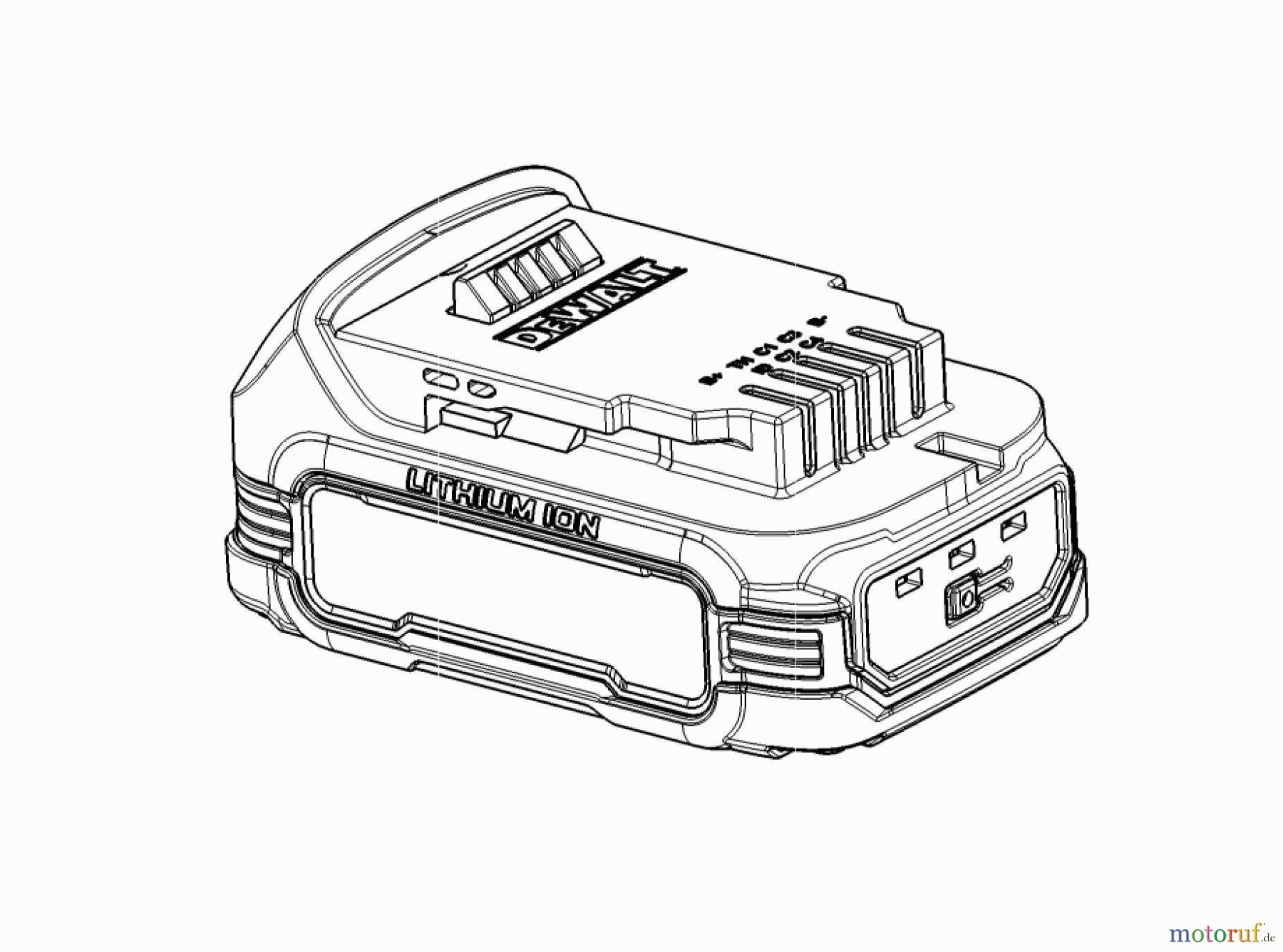  DEWALT SANS FIL-AUTRE BATTERIE DCBP034G Seite 1