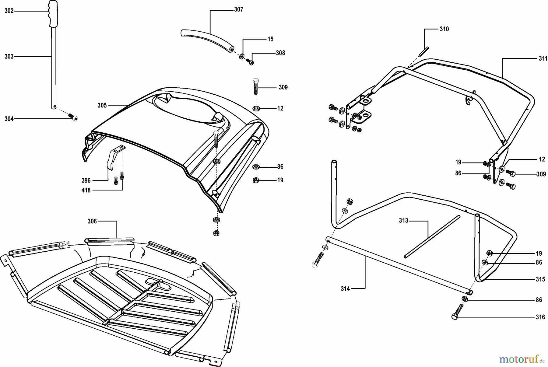 Dolmar Rasentraktoren TM-85.13 TM-85.13 (2004) 8 Grasfangsack