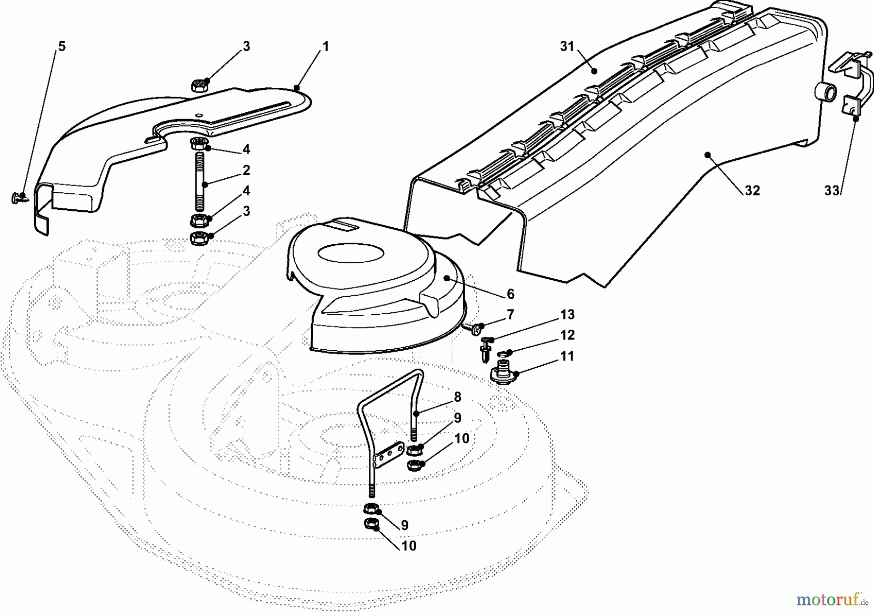 Dolmar Rasentraktoren TM9214H TM-92.14 H (2008) 8 SCHNEIDWERKZEUG (1)
