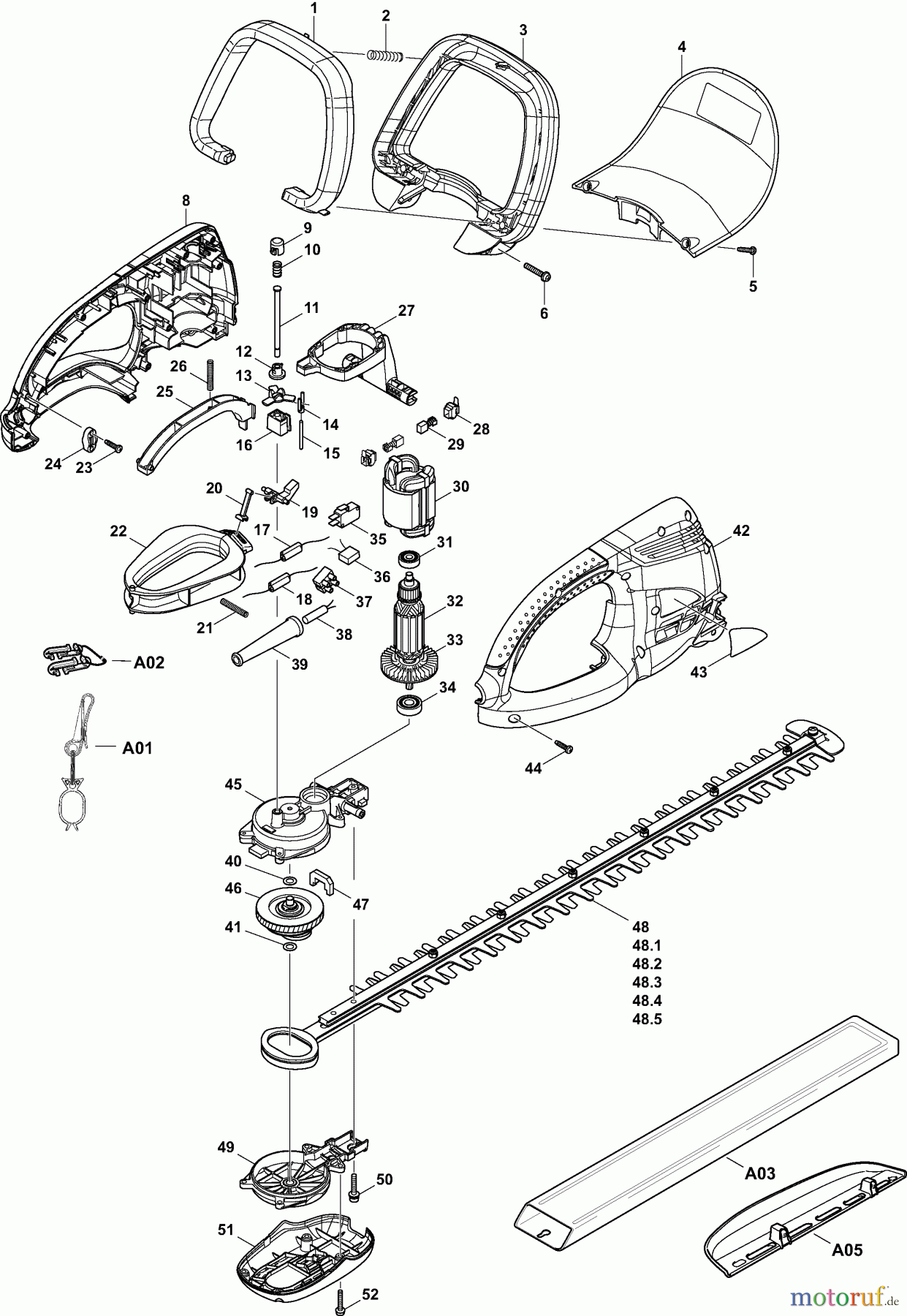  Dolmar Heckenscheren Elektro HT365 3  HT-365