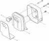 Dolmar Benzin 4-Takt MS-251.4 (USA) Pièces détachées 9  Schalldämpfer