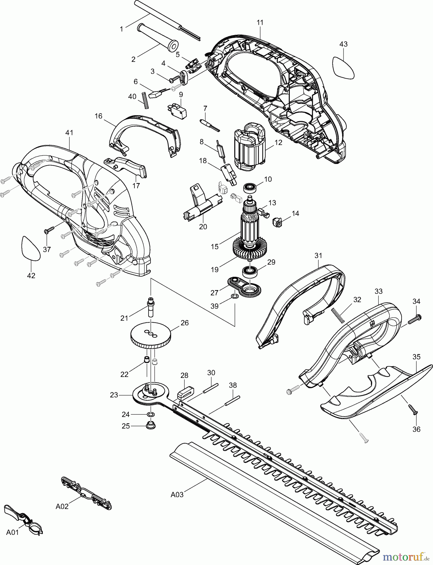  Dolmar Heckenscheren Elektro HT43 1  HT-43