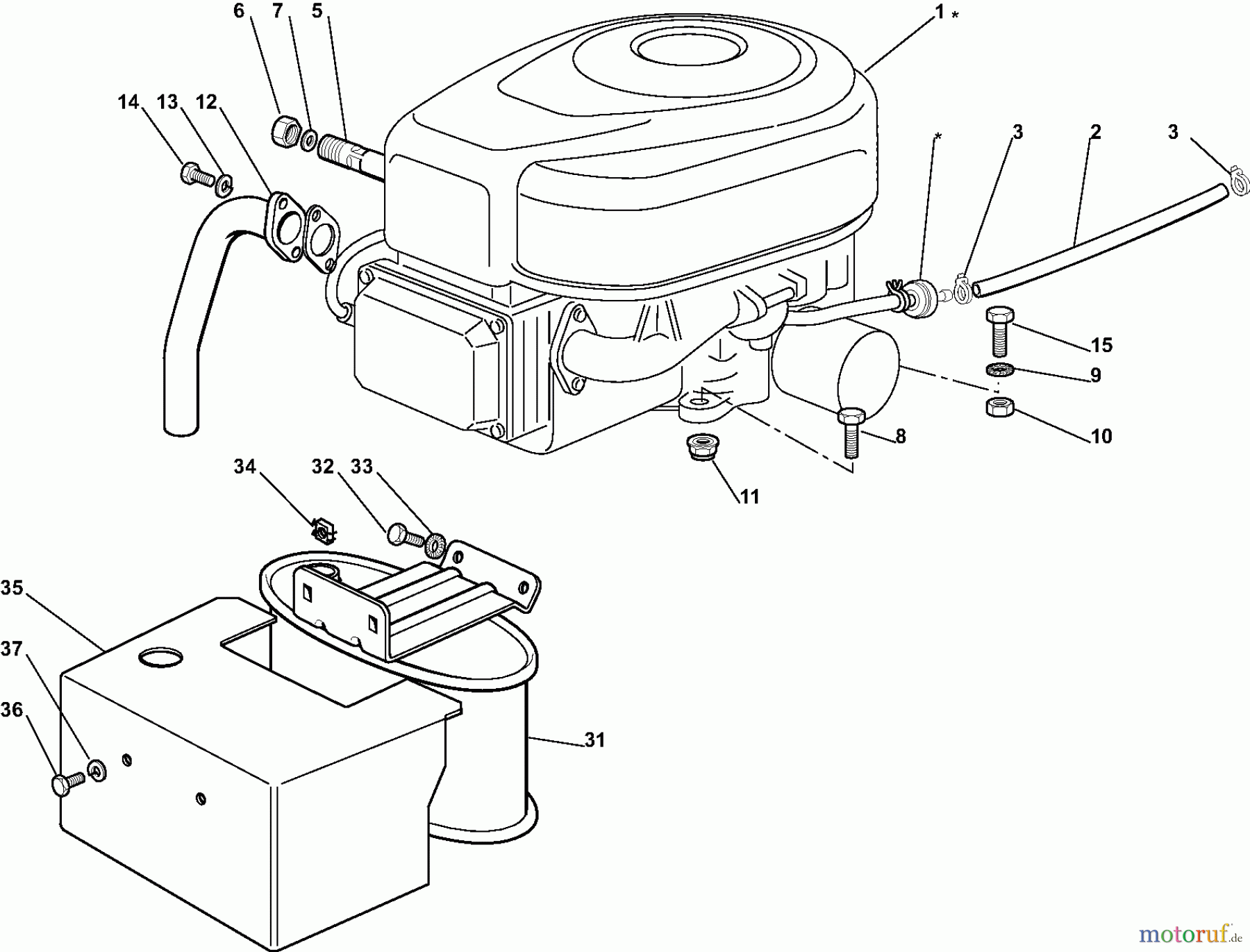  Dolmar Rasentraktoren TM10218H TM-102.18 H (2009-2010) 5a  Motor