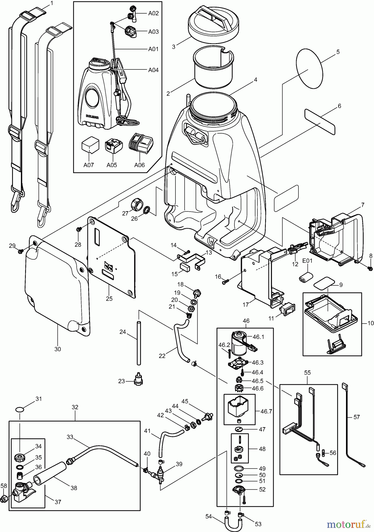  Dolmar Sprühgeräte Akku SP-1815 1  SP-1815