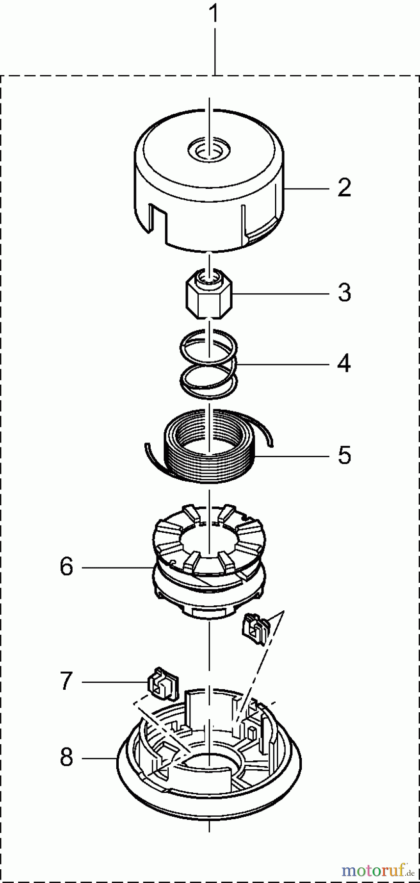  Dolmar Motorsensen & Trimmer Zubehör Fadenköpfe DOLMAR 3d  Tap&Go 367005119, 383800300