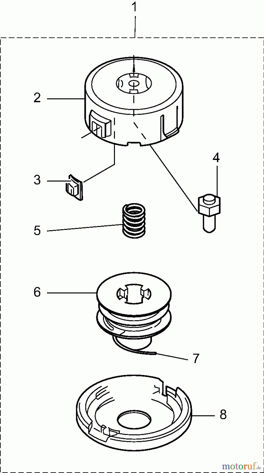  Dolmar Motorsensen & Trimmer Zubehör Fadenköpfe DOLMAR 3g  Tap&Go 381802000