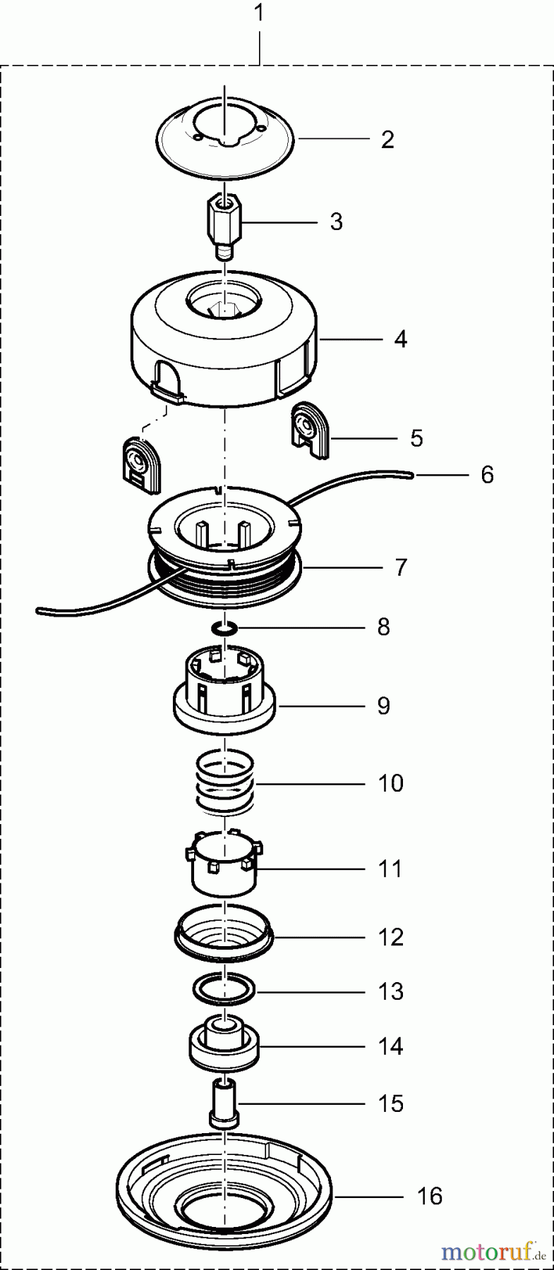  Dolmar Motorsensen & Trimmer Zubehör Fadenköpfe DOLMAR 3j  Tap&Go 957385030