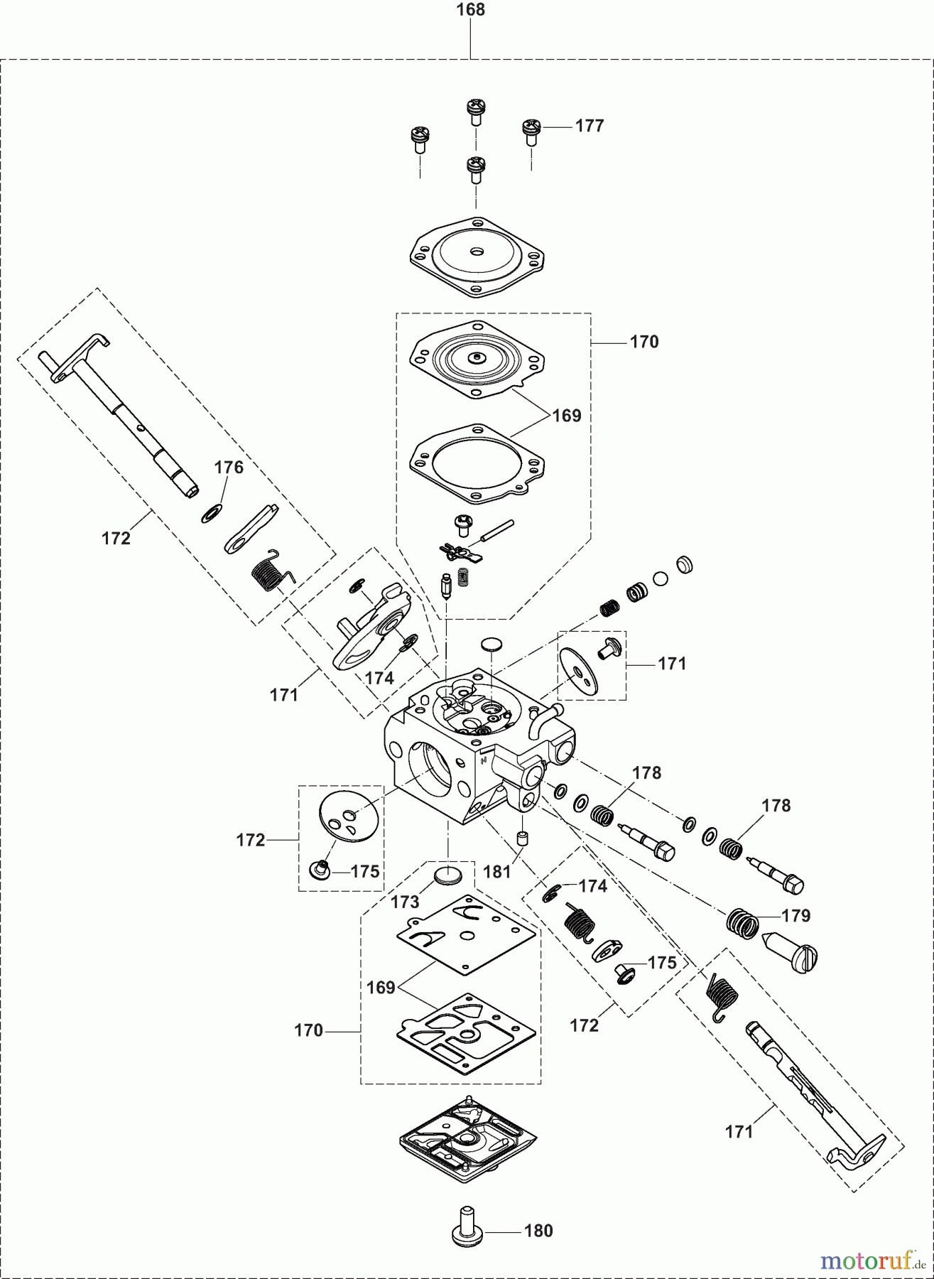  Dolmar Kettensägen Benzin Kettensäge PS550 6  Vergaser