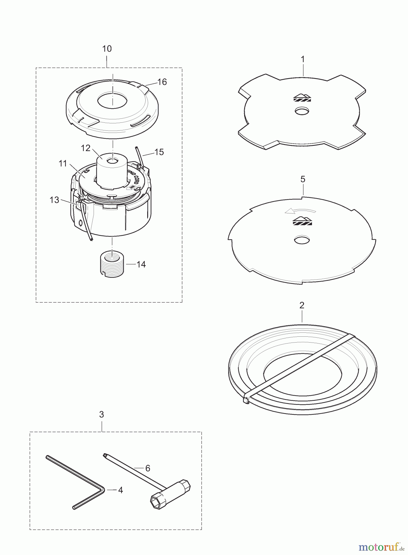  Dolmar Motorsensen & Trimmer Benzin 2-Takt MS-2600 11  Schneidwerkzeuge, Werkzeug