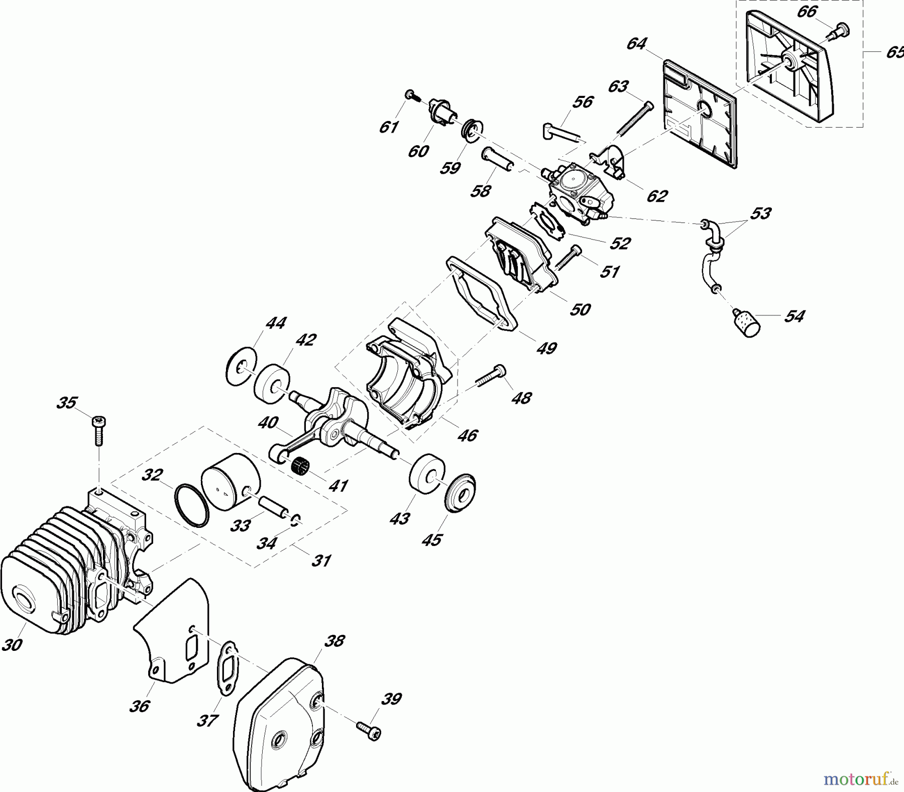  Dolmar Kettensägen Benzin Kettensäge PS-3400 TH 2  Zylinder, Luftfilter, Schalldämpfer