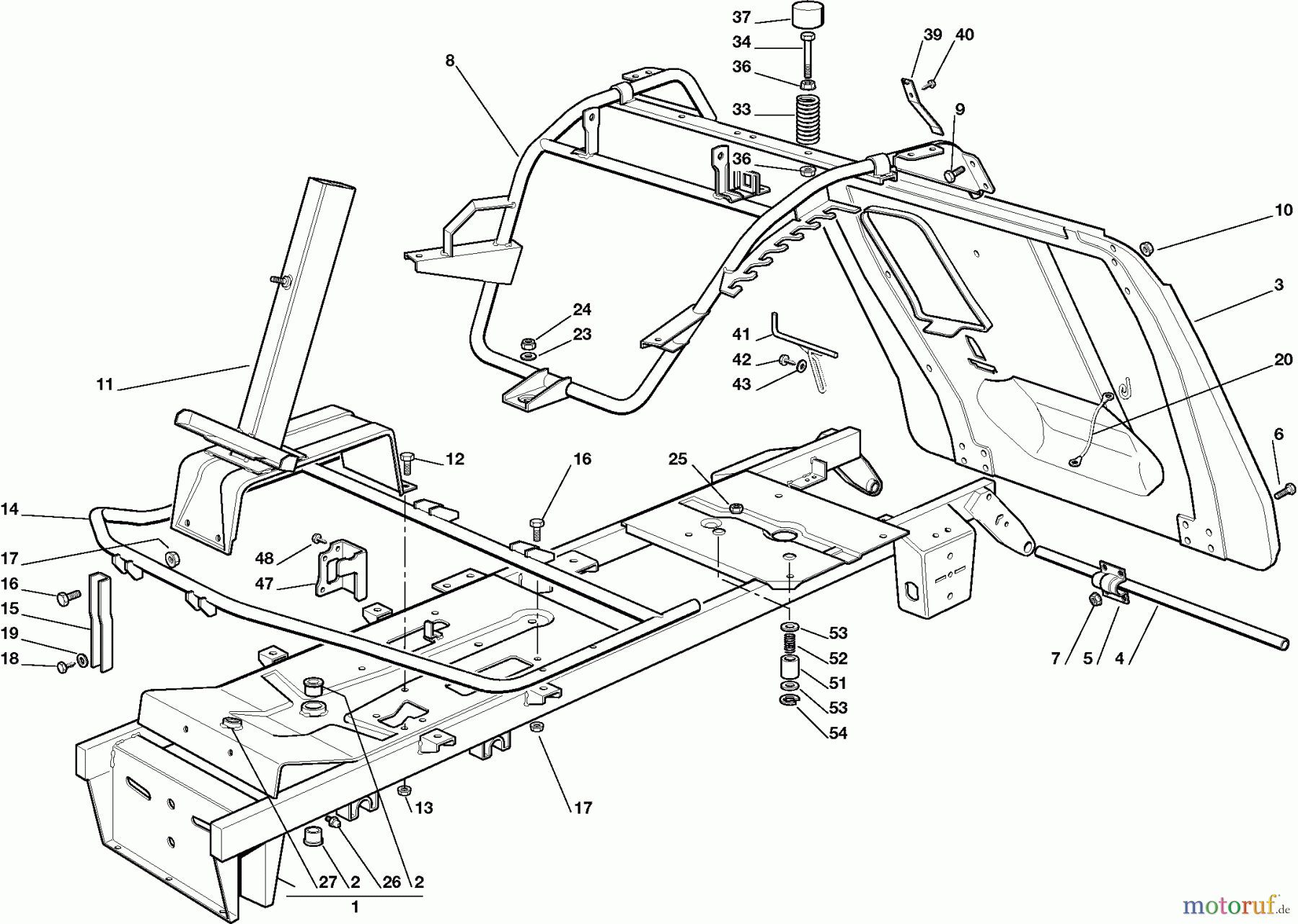  Dolmar Rasentraktoren RM7213H RM-72.13 H (2005) 1  RAHMENSATZ