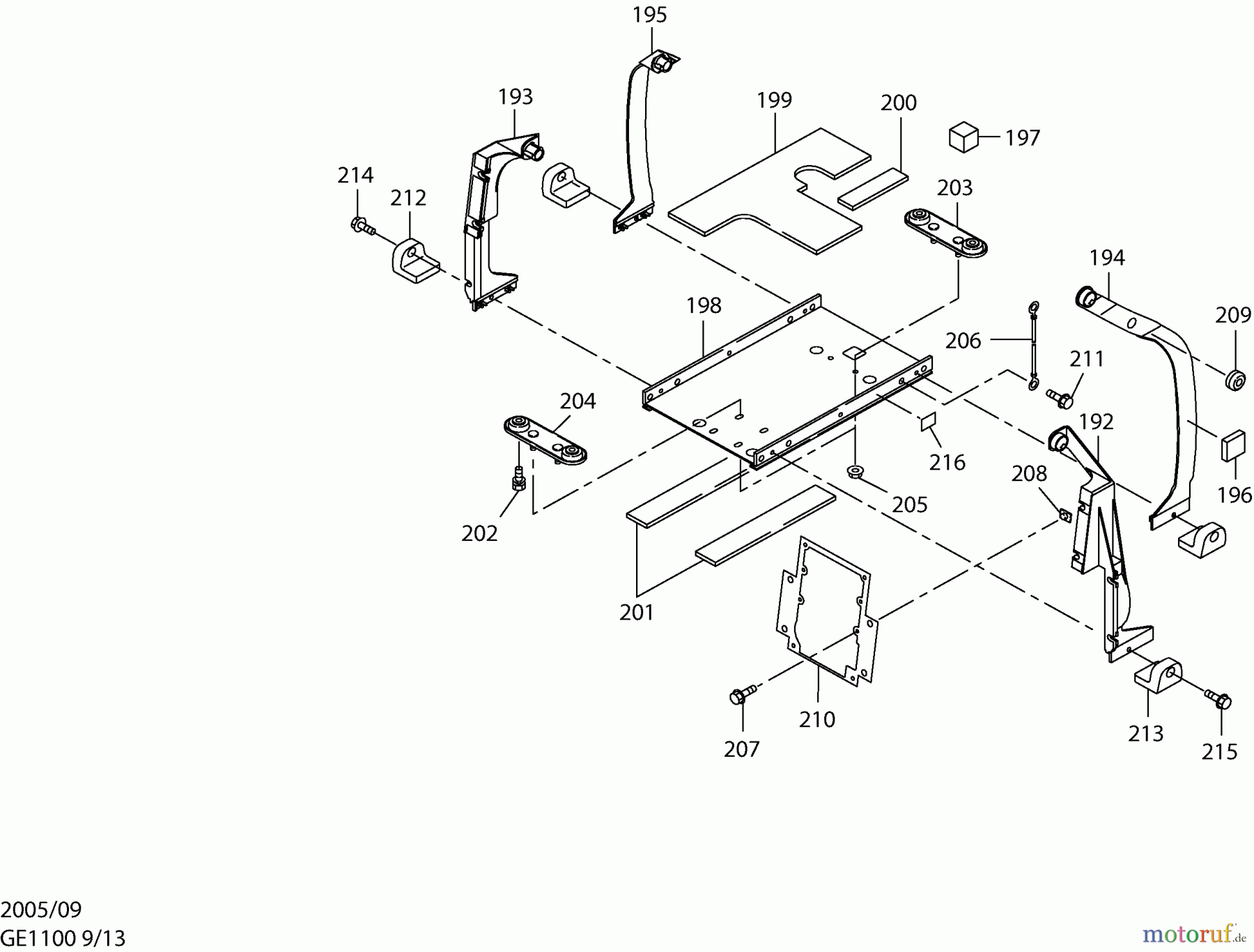 Dolmar Stromerzeuger GE-1100 9 Rahmen