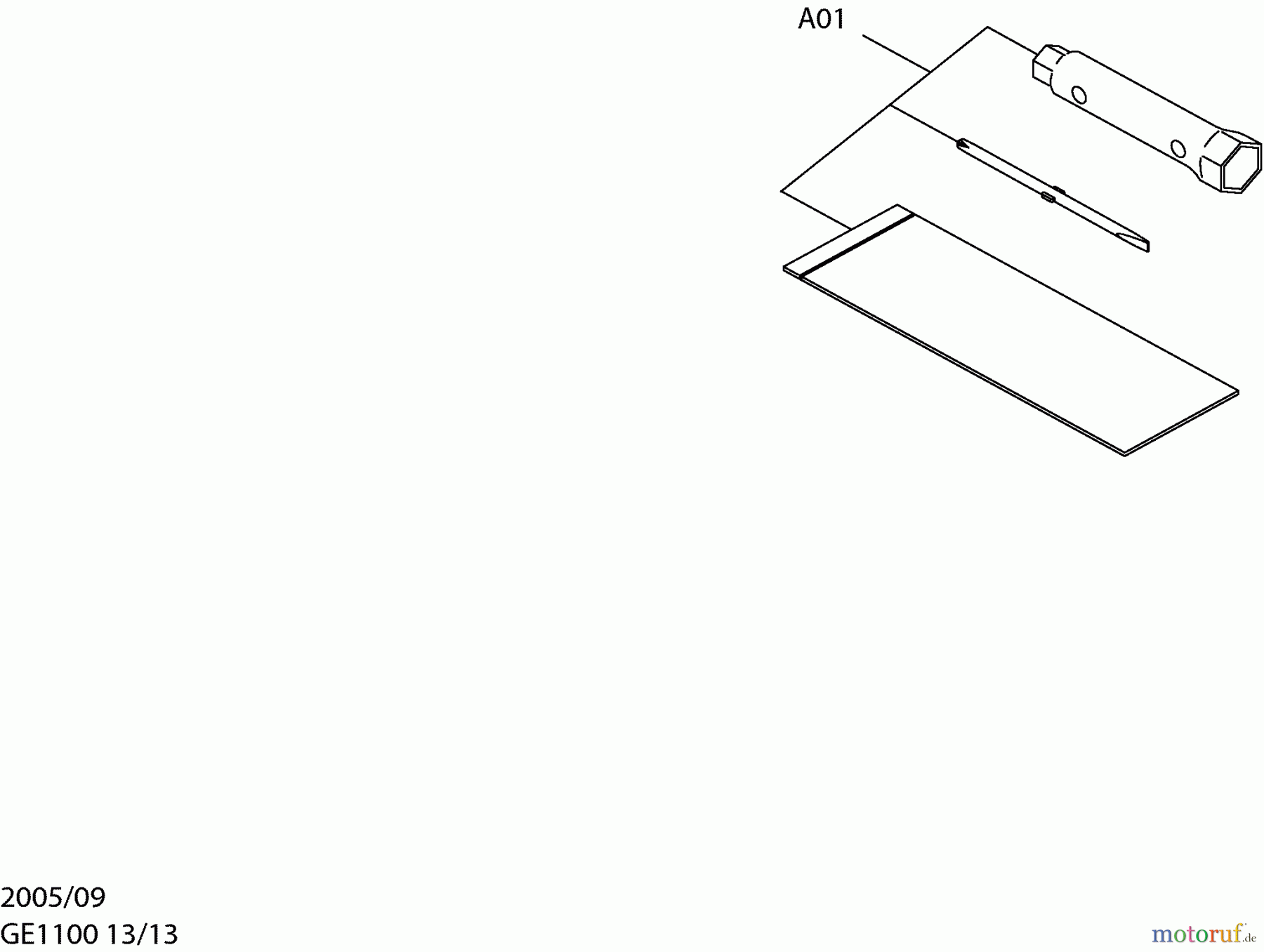 Dolmar Stromerzeuger GE-1100 13 Werkzeug