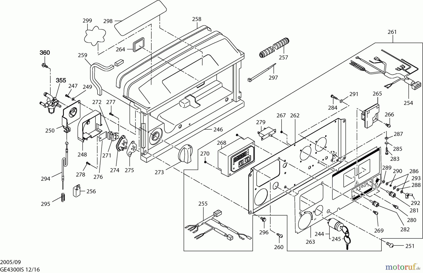  Dolmar Stromerzeuger GE-4300 IS 12  Frontblende