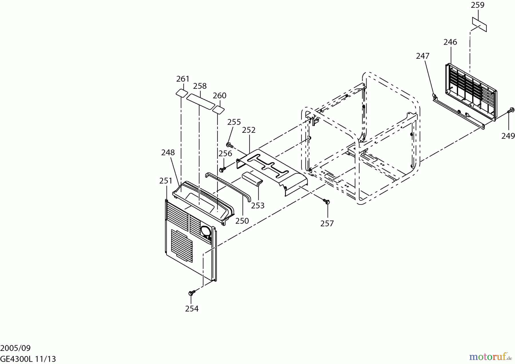  Dolmar Stromerzeuger GE-4300 L 11  Gehäuse