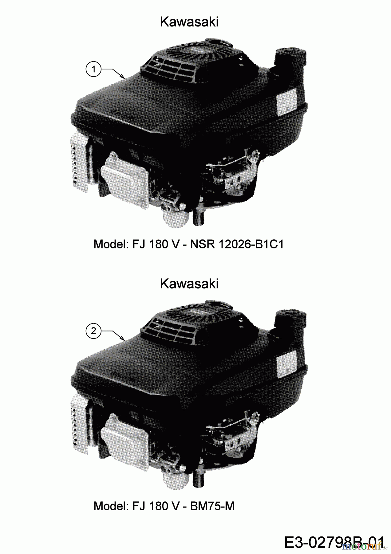  MTD Tondeuse thermique tractée Advance 53 SPKVHW 12BKPN7D600 (2019) Moteur Kawasaki