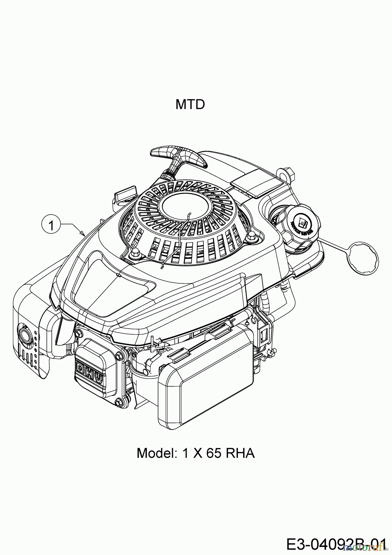  MTD Tondeuse thermique tractée Smart 53 SPOHW 12A-PBJ6600 (2020) Moteur MTD