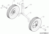 MTD T/380 M 21D-38MT678 (2019) Listas de piezas de repuesto y dibujos Wheel support, Wheels