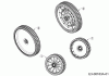 MTD Optima 46 SPBHW 12C-TH5C600 (2020) Listas de piezas de repuesto y dibujos Wheels