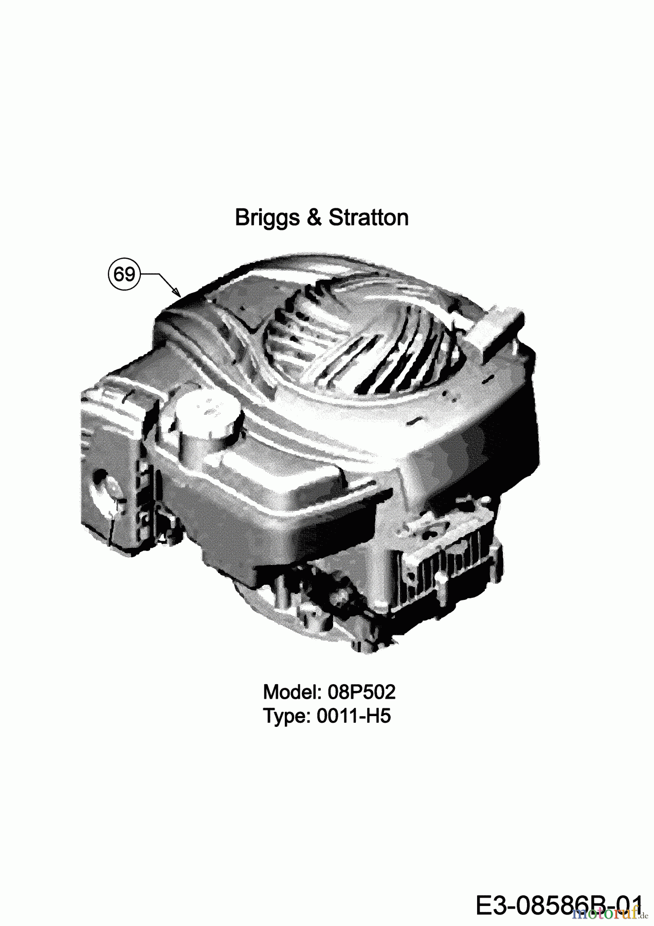  MTD Tondeuse thermique Smart 46 PB 11B-TA5B600 (2019) Moteur Briggs & Stratton