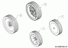 MTD 46 BS 12A-J75B600 (2019) Spareparts Wheels