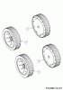 MTD 46 11A-J1SJ600 (2020) Listas de piezas de repuesto y dibujos Wheels