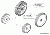 MTD Smart 53 SPOHW 12A-PBJ6600 (2019) Listas de piezas de repuesto y dibujos Wheels