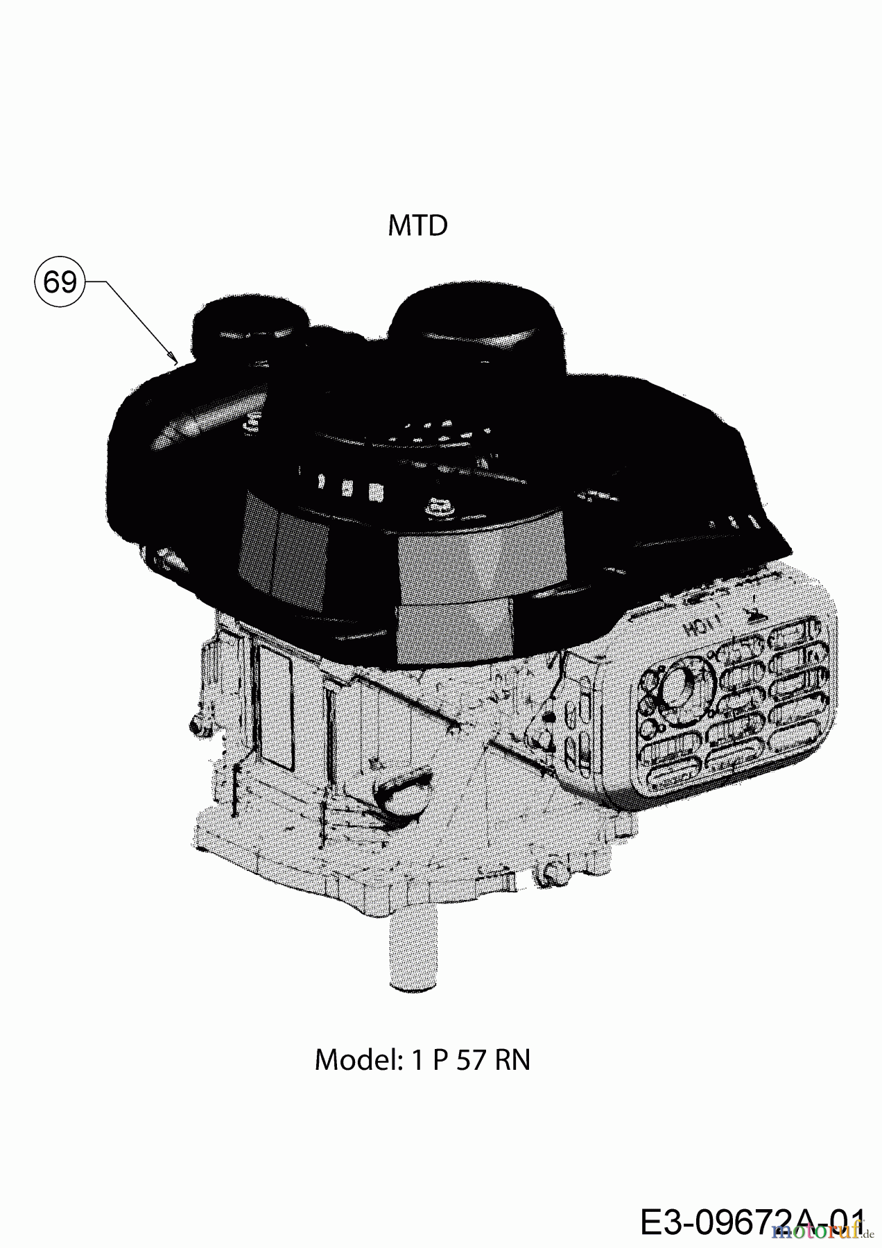  MTD Tondeuse thermique Smart 51 BO 11B-02SH600 (2019) Moteur MTD